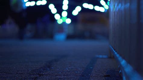 Background Shot Of Carnival At Night With Lights 4 K Stock Video ...