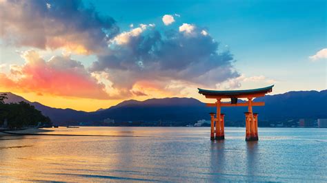 Download Japan Torii Religious Itsukushima Gate 4k Ultra HD Wallpaper