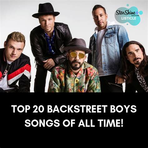 Top 20 Backstreet Boys Songs of All Time! ⋆ StarShine Magazine