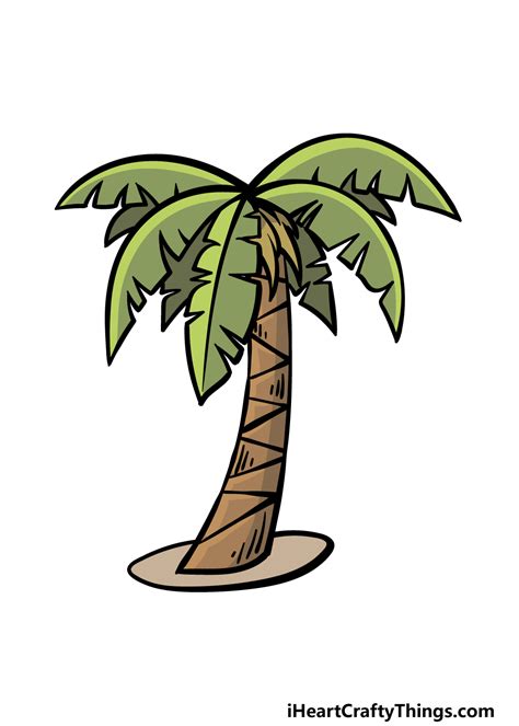 cartoon drawing of palm tree - Baum Bandure