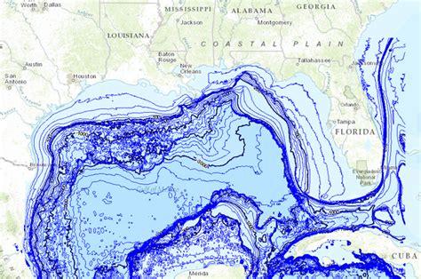 Gulf Of Mexico Bathymetry Map