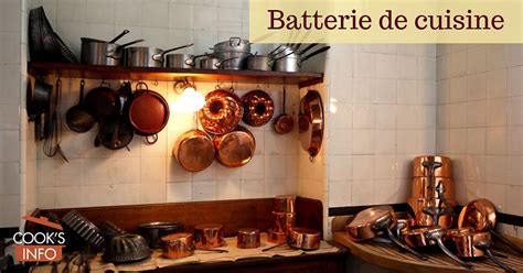 Batterie de Cuisine - CooksInfo