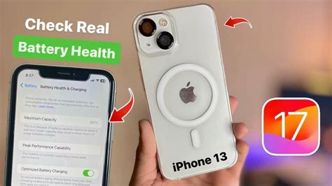 How to Check Real Battery Health on iPhone 13 IOS 17 - YouTube