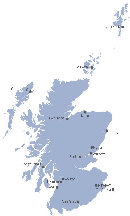 Simple Map Of Scotland - Ailina Laurette