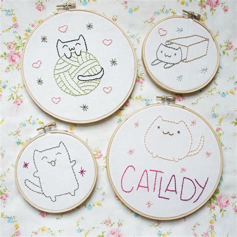 Cat Embroidery Patterns | Custom Embroidery