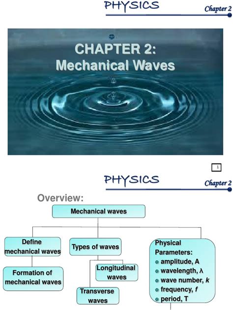 Understanding Mechanical Waves: Properties, Types and Mathematical Descriptions | PDF | Waves ...