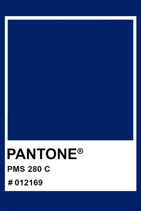 PANTONE 280 C #pantone #color #PMS #hex #darkblue | Pantone, Pantone color, Pantone matching system