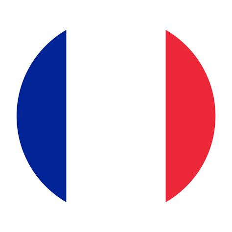 France Flat Rounded Flag with Transparent Background 16328882 PNG