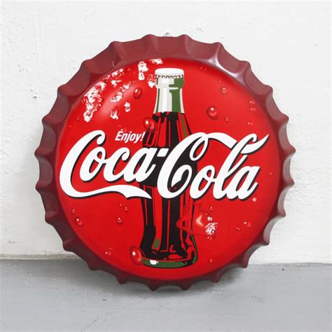 Coke Metal Bottle Cap Wall Art, Furniture, Home Decor on Carousell