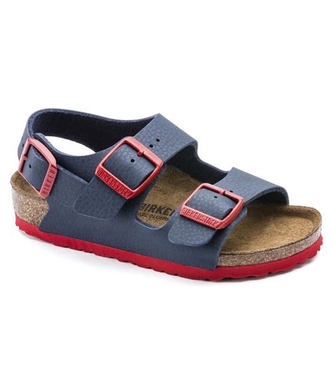 Sandale Enfant Birkenstock Milano Desert Soil Bleu | SHOWROOMVIP : Sandales Garçon