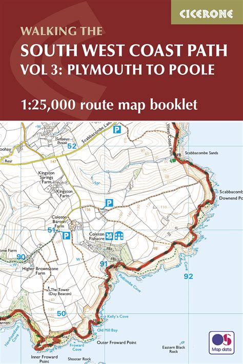 Walking The South West Coast Path Map Booklet - Vol 3: Plymouth to ...