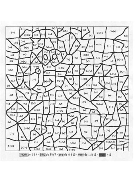 Addition - Coloriage magique | Mathématiques | Pinterest | Math, Activities and School