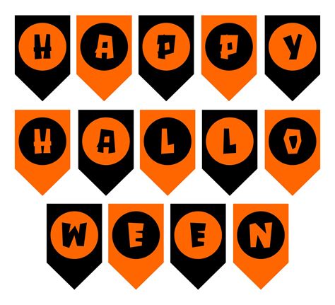 Happy Halloween Printable Banner