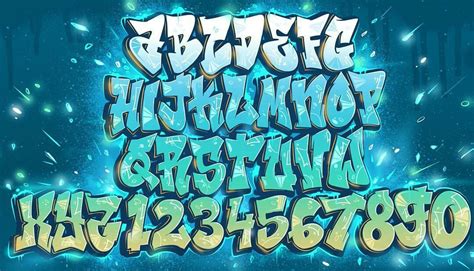 Graffiti lettering alphabet, Graffiti lettering fonts, Graffiti lettering