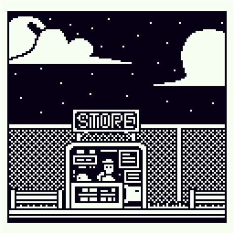 Tried 1-Bit Pixel Art : PixelArt