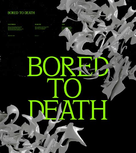 Bored to death on Behance