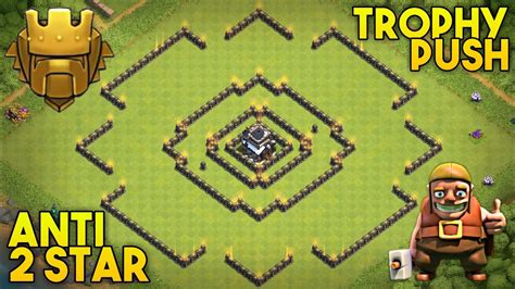 New Best Th9 Trophy Pushing Base Layout 2019 | Anti 2 Star Th9 Base w/ Replay Proof | Clash of ...