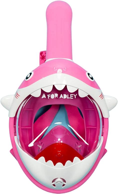 Amazon.com : A For Adley Merch, Adley Sharkie Full Face Snorkie, Pink ...