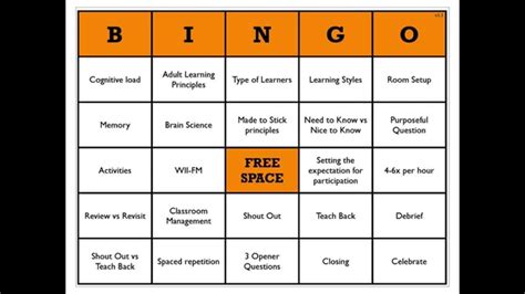 Bingo Games For Esl Students