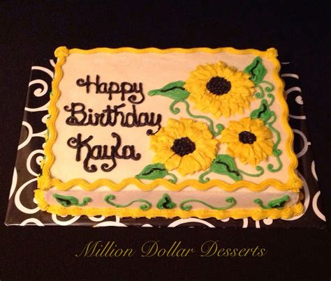 A Guide to Identifying Your Home Décor Style: Decorated Sunflower Birthday Cake Ideas