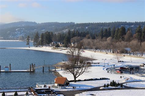 Coeur d'Alene City Beach Winter Season