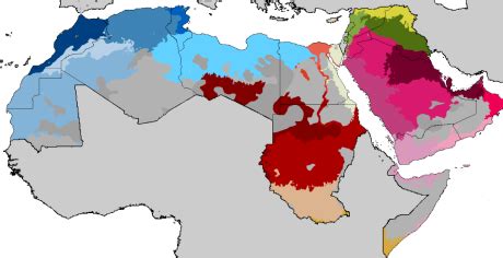 Map of Arabic dialects | The Gulf blog