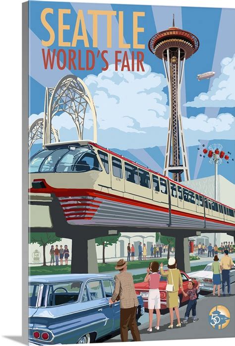 World's Fair, Space Needle, Seattle, Washington Wall Art, Canvas Prints, Framed Prints, Wall ...