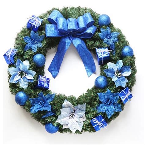 Popular Blue Christmas Wreath-Buy Cheap Blue Christmas Wreath lots from China Blue Christmas ...