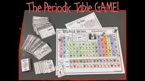 The Periodic Table Game | Teaching science, Periodic table, Teacher resources