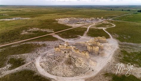 Aerial Monument Rocks | Monument Rocks, Kansas | Mickey Shannon Photography