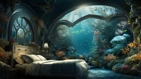 An Underwater Bedroom With An Incredible View