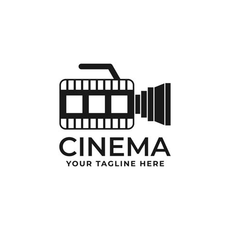 movie camera logo design vector template 4914182 Vector Art at Vecteezy