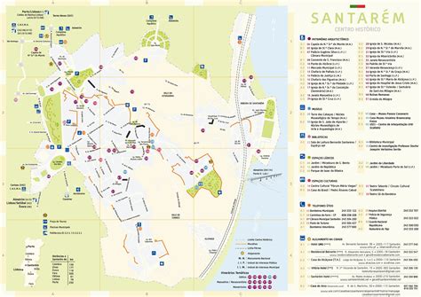 Mapa do Centro Histórico de Santarém, anos 2000 - Eu Gosto De Santarém