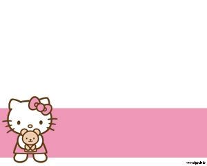 Hello Kitty Powerpoint Template | Plantillas PowerPoint Gratis