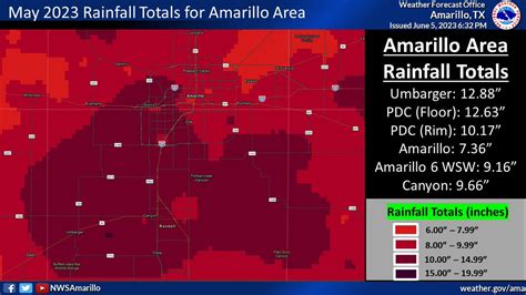 NWS Amarillo on Twitter: "After gathering the final reports, here is a map of the rainfall ...