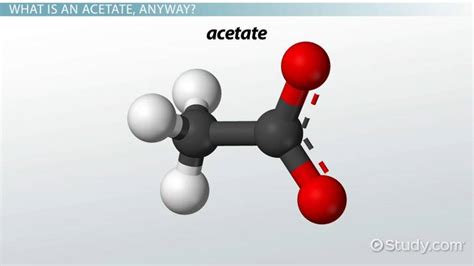 Acetate | Definition, Formula & Structure - Lesson | Study.com