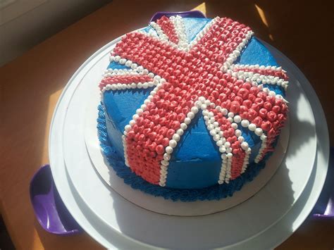 Union Jack British Flag Cake | Cake Decorating