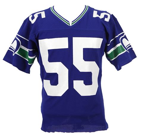 Lot Detail - 1989 Brian Bosworth Seattle Seahawks Home Jersey (MEARS LOA)