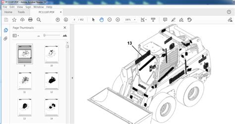 John Deere 332E Skid Steer Loader Parts Catalog Manual (PC11187) - PDF ...