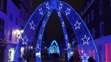 The BEST Christmas Lights In London | Walking Tour Around The City ...