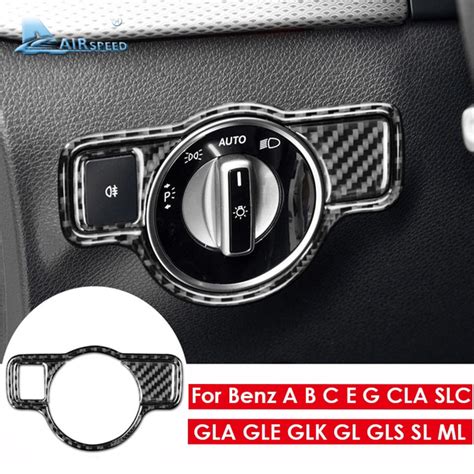 For Mercedes Benz A B C E G Class CLA GLA GLE GLK GL Accessories Carbon ...