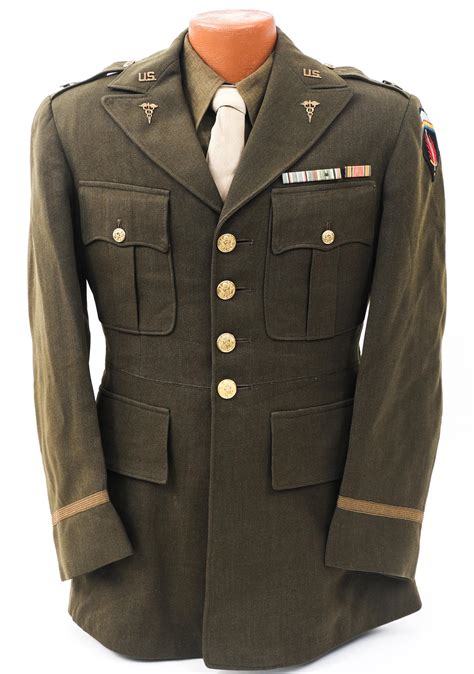 Bid Now: WWII US AAF & US ARMY MEDICAL OFFICER UNIFORM SETS - September ...