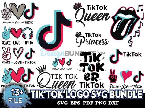 Tik Tok Logo Svg Bundle, File For Cricut, For Silhouette Instant Download » BestDesignBundle