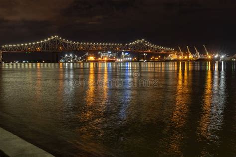 Bridge On Mississippi River In Baton Rouge Stock Image - Image of ...