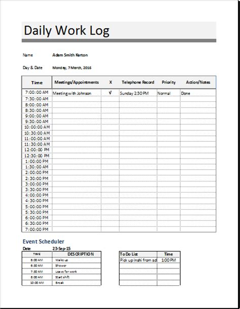 Sales call log excel template tm sheet | Work journal, Templates ...