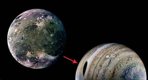 Ganymede Casts Moon Shadow on Jupiter in Stunning New Photo Captured by ...