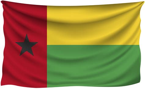 Guinea Bissau Wrinkled Flag | Gallery Yopriceville - High-Quality Free Images and Transparent ...