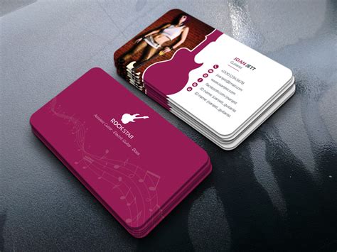 Guitar Musician Business Card :: Behance