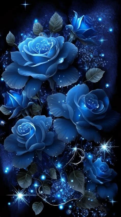 Pin by Rochelle G on Fantasy Art | Purple flowers wallpaper, Blue ...