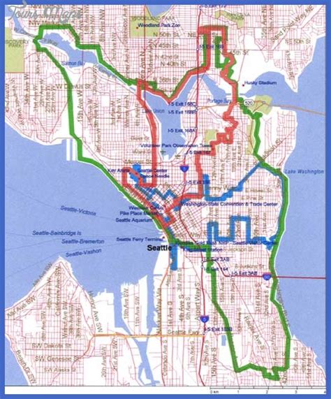 Seattle Map Tourist Attractions - Map - Travel - Holiday - Vacations